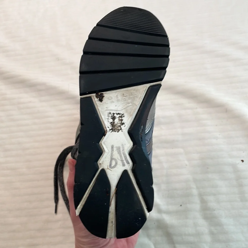 Voile Blanche leather nylon textile‎ sneakers black silver Size 37 US 7 - Picture 5 of 16